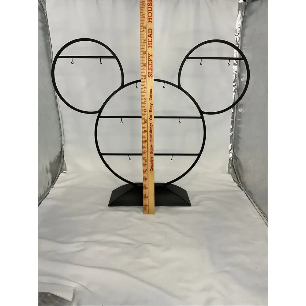 DISNEY HALLMARK BLACK WROUGHT IRON ORNAMENT DISPLAY STAND